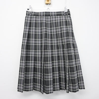 【中古】東京都 八王子高等学校 女子制服 2点 (ニットベスト・スカート) sf101107