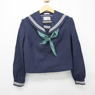 【中古】茨城県 緑岡中学校 女子制服 3点 (セーラー服・ジャンパースカート) sf101126