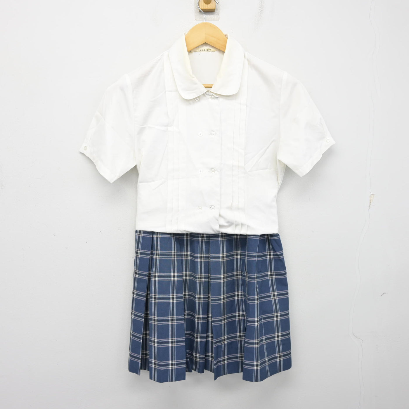 【中古】東京都 立川女子高等学校 女子制服 2点 (ブラウス・スカート) sf101133