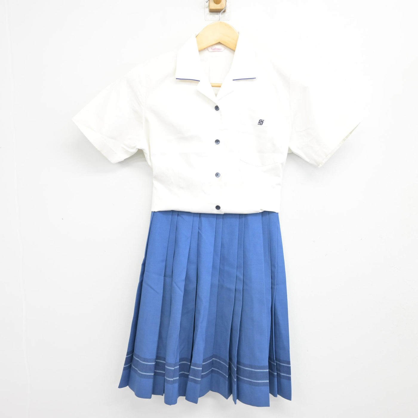 【中古】山口県 下関短期大学付属高等学校 女子制服 2点 (ブラウス・スカート) sf101144