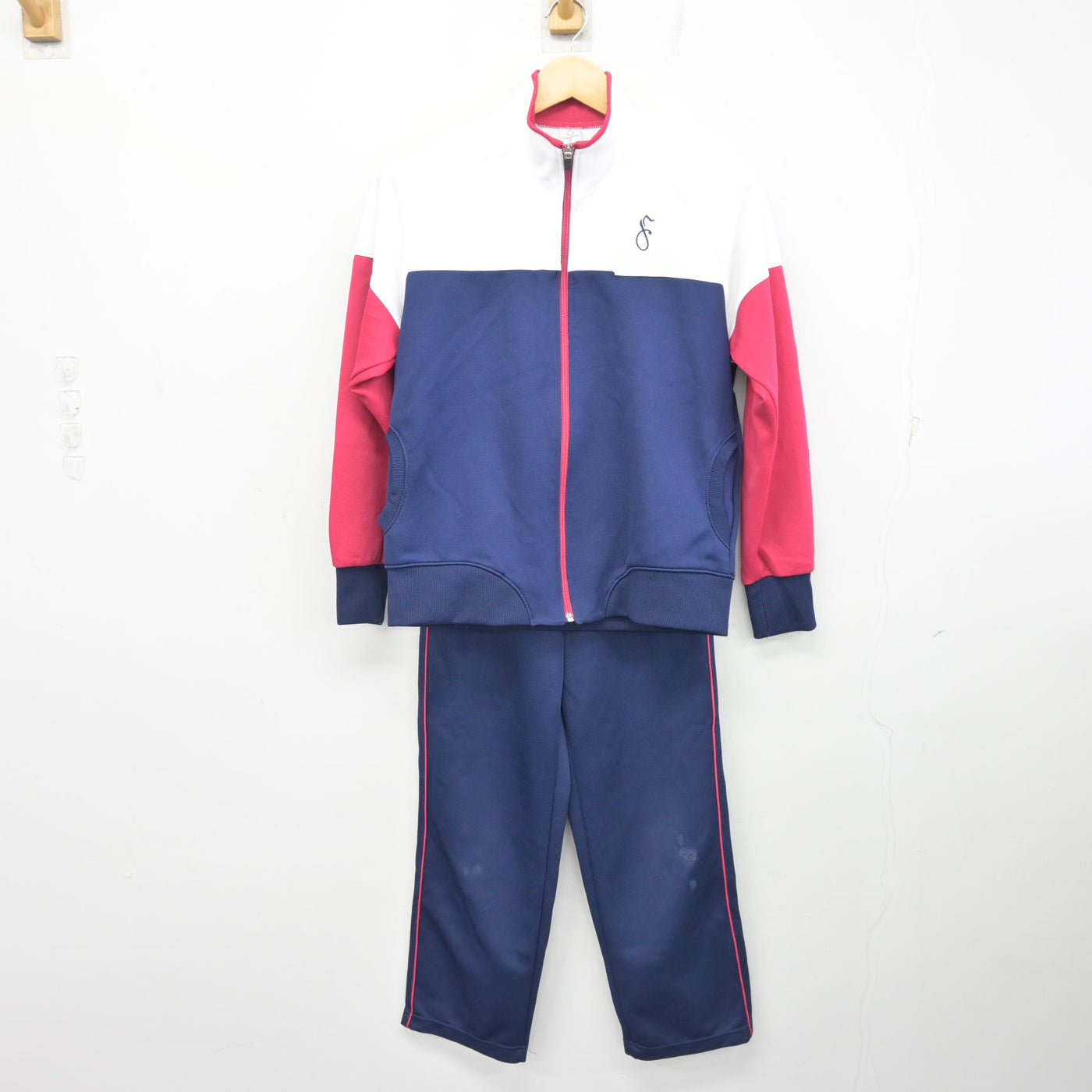 【中古】山口県 下関短期大学付属高等学校 女子制服 2点 (ジャージ 上・ジャージ 下) sf101146