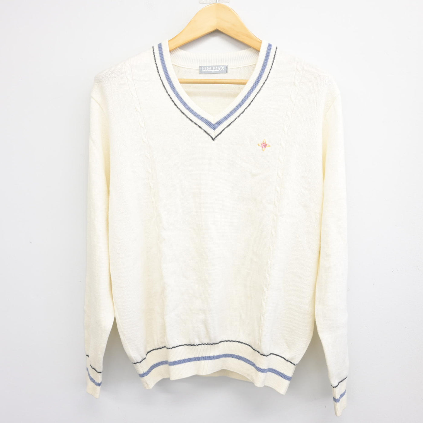 【中古】静岡県 日本大学三島高等学校 男子制服 2点 (ニット・シャツ) sf101152