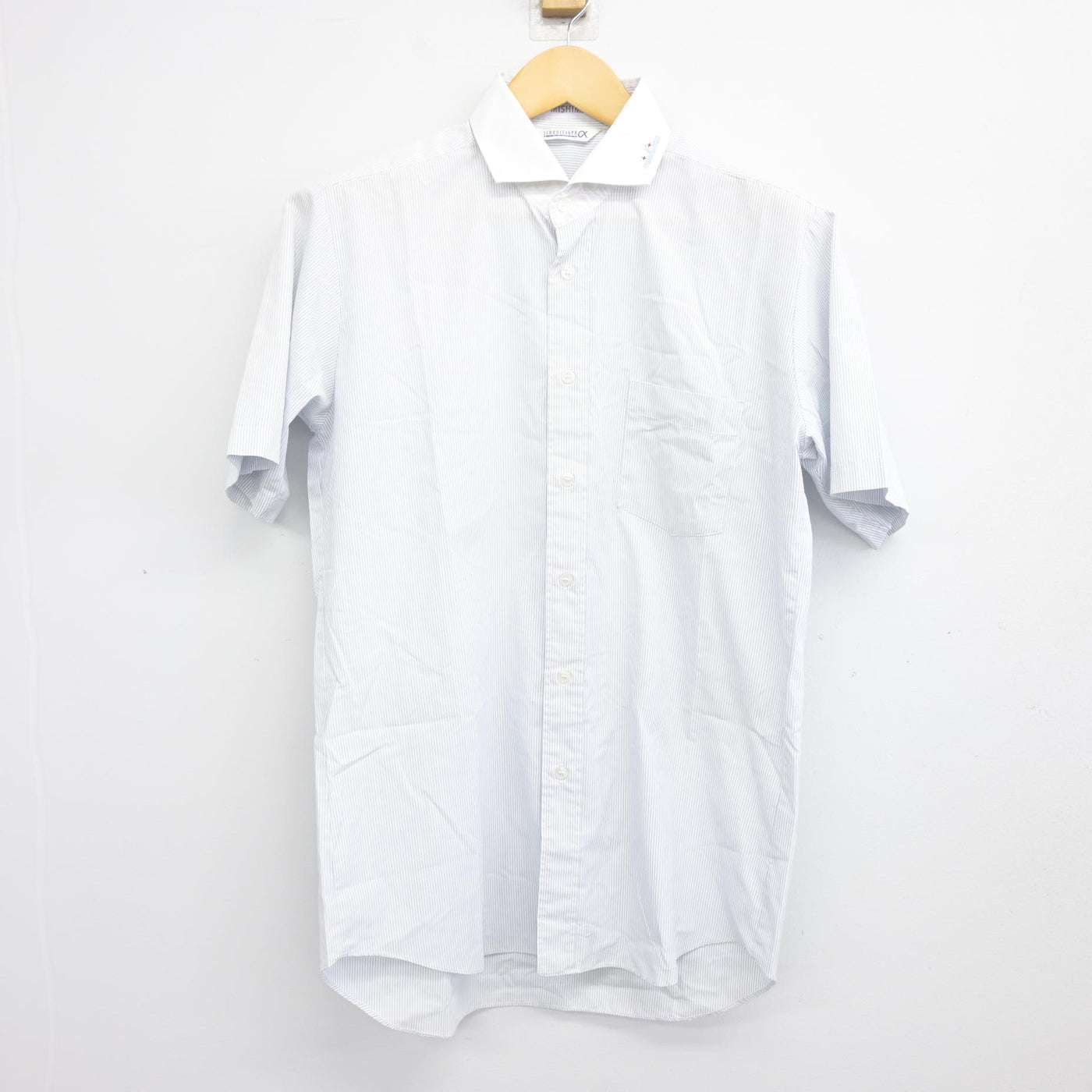 【中古】静岡県 日本大学三島高等学校 男子制服 2点 (ニット・シャツ) sf101152