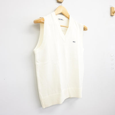 【中古】北海道 北海学園札幌高等学校 女子制服 2点 (ニットベスト) sf101159