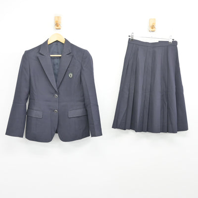【中古】大阪府 牧野高等学校 女子制服 2点 (ブレザー・スカート) sf101184