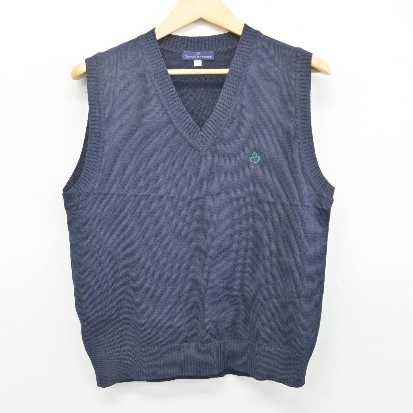 【中古】大阪府 牧野高等学校 女子制服 2点 (ニット・ニットベスト) sf101185
