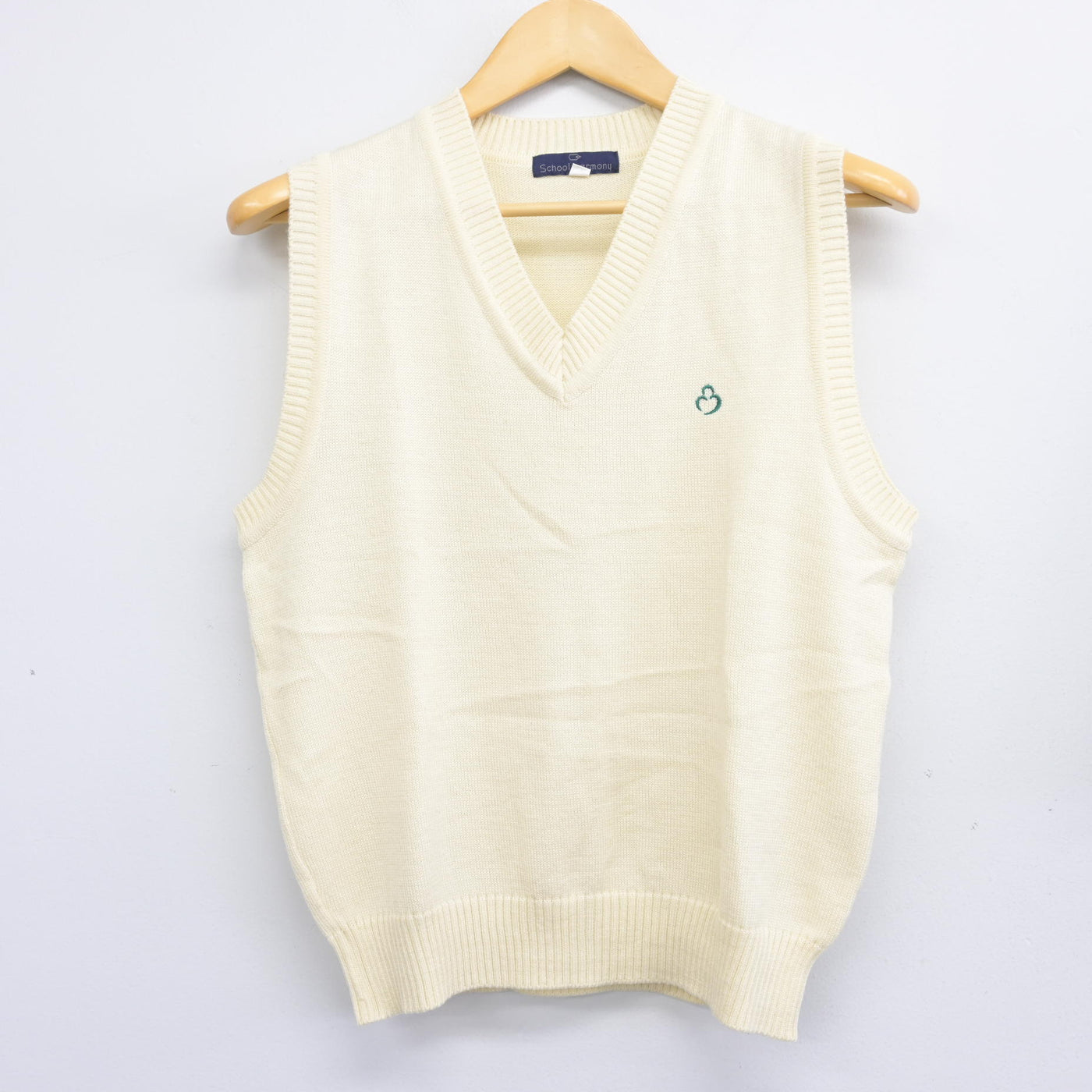 【中古】大阪府 牧野高等学校 女子制服 2点 (ニットベスト・スカート) sf101186