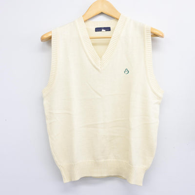 【中古】大阪府 牧野高等学校 女子制服 2点 (ニットベスト・スカート) sf101186