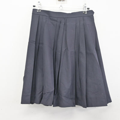 【中古】大阪府 牧野高等学校 女子制服 2点 (ニットベスト・スカート) sf101186