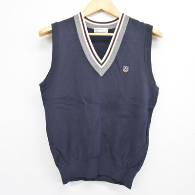 【中古】愛媛県 川之石高等学校 男子制服 2点 (ニットベスト・ズボン) sf101189