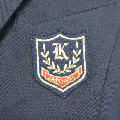 【中古】愛媛県 川之石高等学校 女子制服 4点 (ブレザー・シャツ・スカート) sf101190