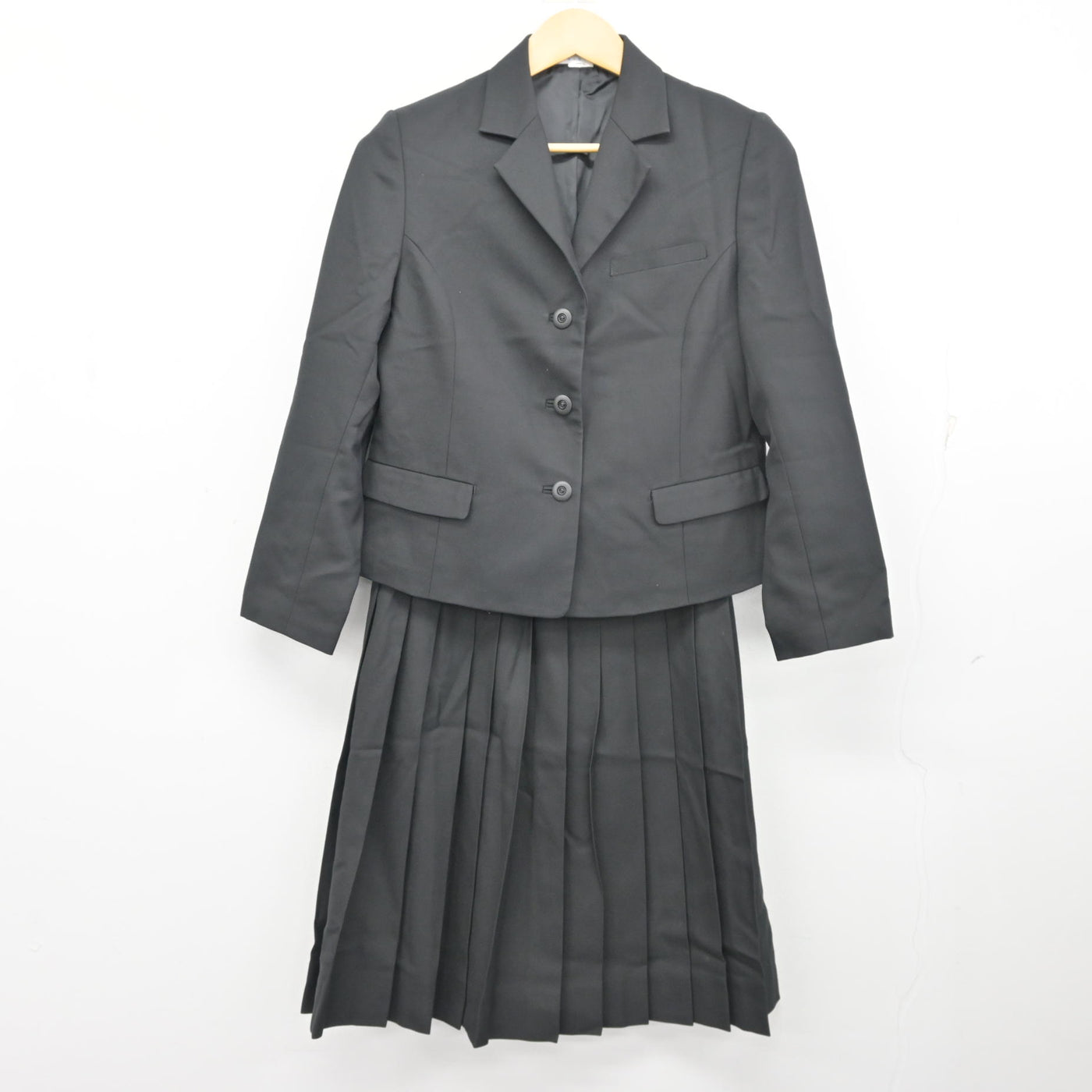 【中古】愛媛県 八幡浜高等学校 女子制服 3点 (ブレザー・ベスト・スカート) sf101195