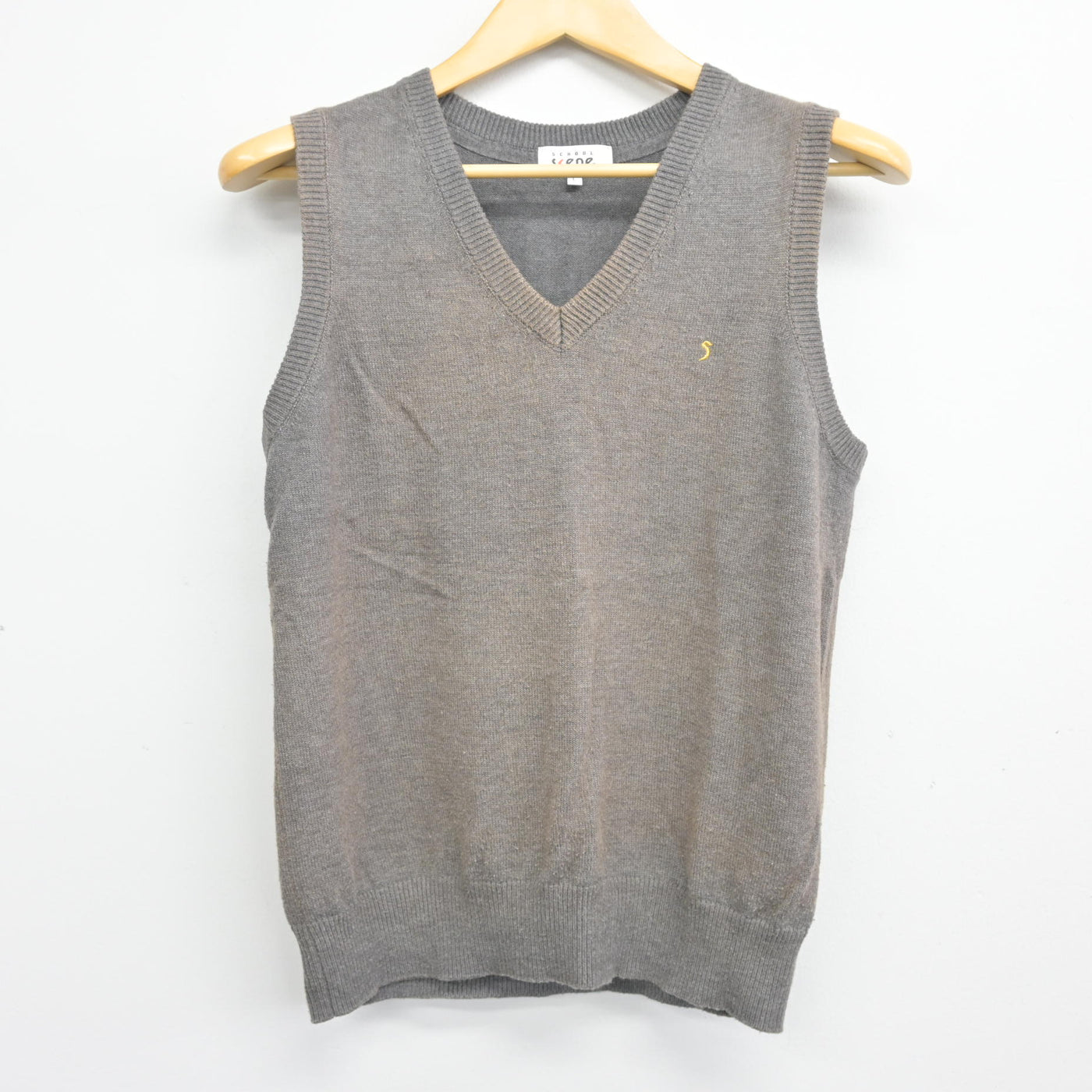 【中古】東京都 東村山第五中学校 女子制服 2点 (ニットベスト・スカート) sf101197