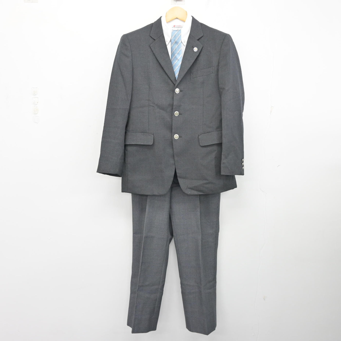 【中古】東京都 豊南高等学校 男子制服 5点 (ブレザー・シャツ・ズボン) sf101201