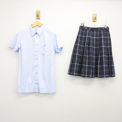 【中古】京都府 宮津天橋高等学校 女子制服 2点 (シャツ・スカート) sf101219