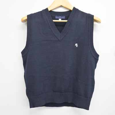 【中古】京都府 宮津天橋高等学校 女子制服 2点 (ニットベスト・シャツ) sf101221