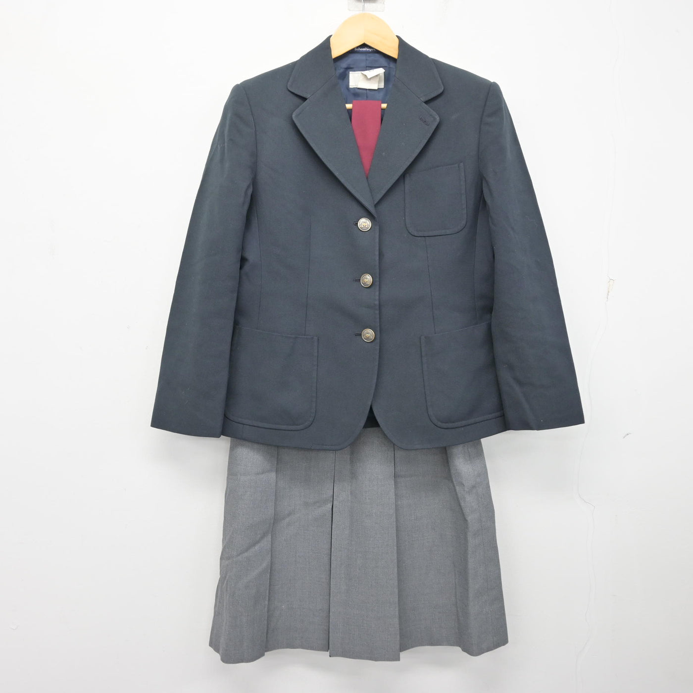 【中古】神奈川県 もえぎ野中学校 女子制服 4点 (ブレザー・スカート・スカート) sf101222
