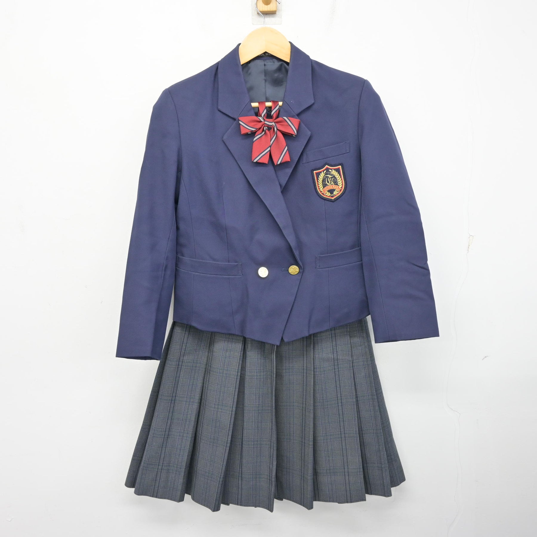 市川市立第七中学校　制服 中古】千葉県 市川市立第七中学校 女子制服 5点 (ブレザー・ベスト