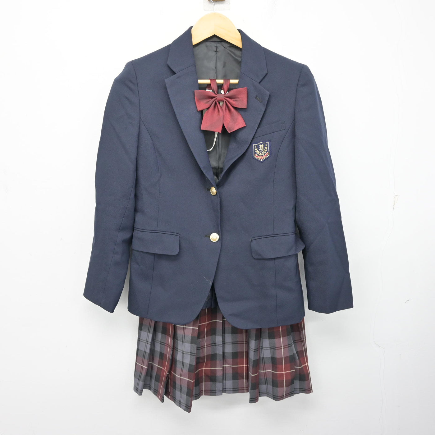 【中古】長野県 屋代南高等学校 女子制服 3点 (ブレザー・スカート) sf101294