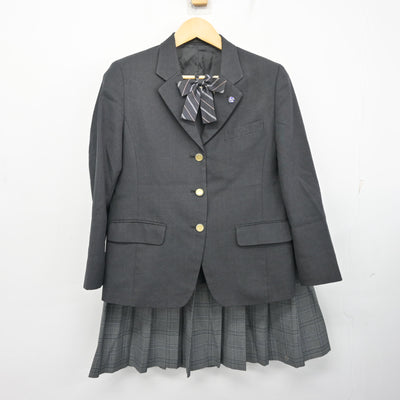 【中古】埼玉県 草加高等学校 女子制服 6点 (ブレザー・ニット・スカート) sf101299