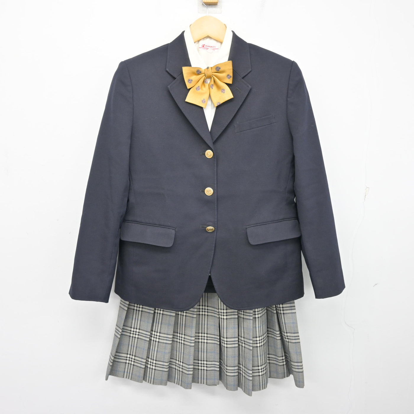 【中古】兵庫県 太子高等学校 女子制服 4点 (ブレザー・シャツ・スカート) sf101311