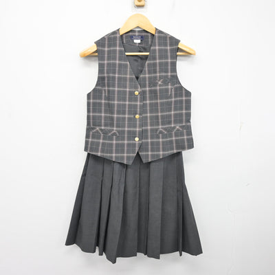 【中古】熊本県 慶誠高等学校 女子制服 4点 (ブレザー・ベスト・スカート) sf101312