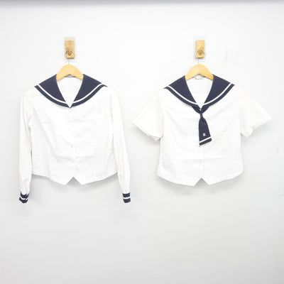 【中古】熊本県 慶誠高等学校 女子制服 3点 (セーラー服) sf101313