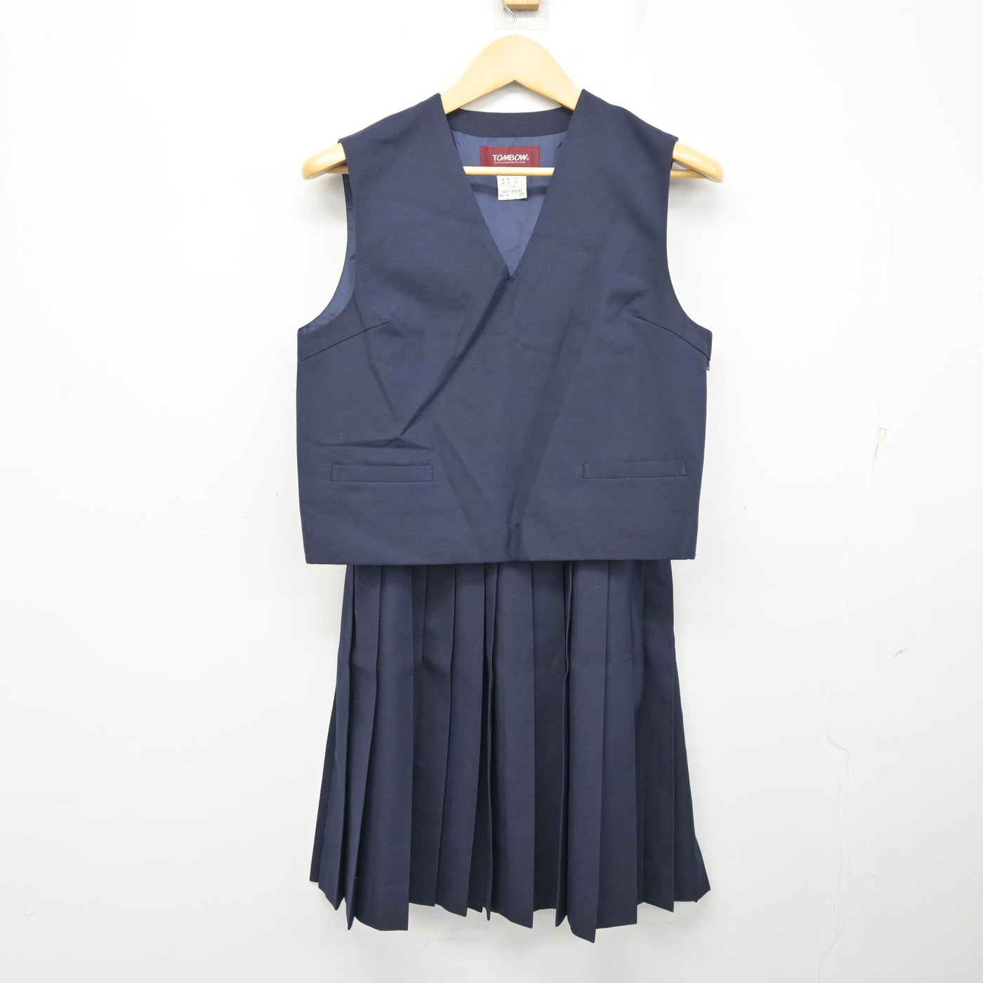 【中古】岩手県 河南中学校 女子制服 3点 (ブレザー・ベスト・スカート) sf101315