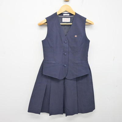 【中古】埼玉県 与野高等学校 女子制服 3点 (ベスト・スカート) sf101318
