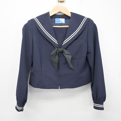【中古】愛知県 青陵中学校 女子制服 3点 (セーラー服・スカート) sf101330