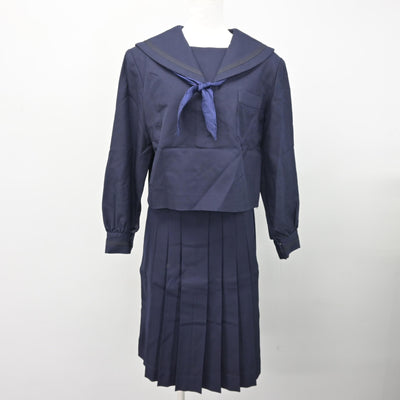 【中古】岩手県 盛岡商業高等学校 女子制服 4点 (ブレザー・セーラー服・スカート) sf101359