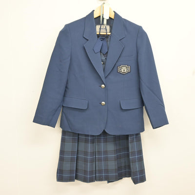 【中古】東京都 あきる野市立西中学校 女子制服 4点 (ブレザー・ベスト・スカート) sf101384