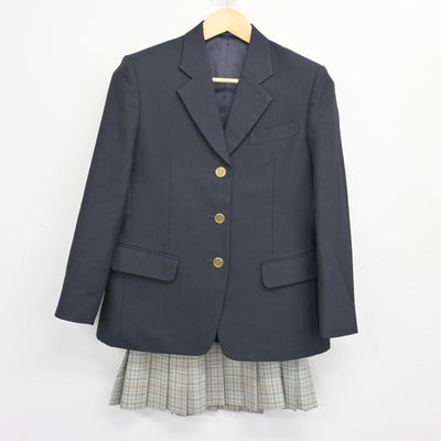 【中古】京都府 堀川高等学校 女子制服 3点 (ブレザー・スカート・スカート) sf101388
