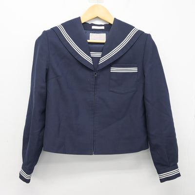 【中古】富山県 滑川中学校 女子制服 2点 (セーラー服・スカート) sf101401
