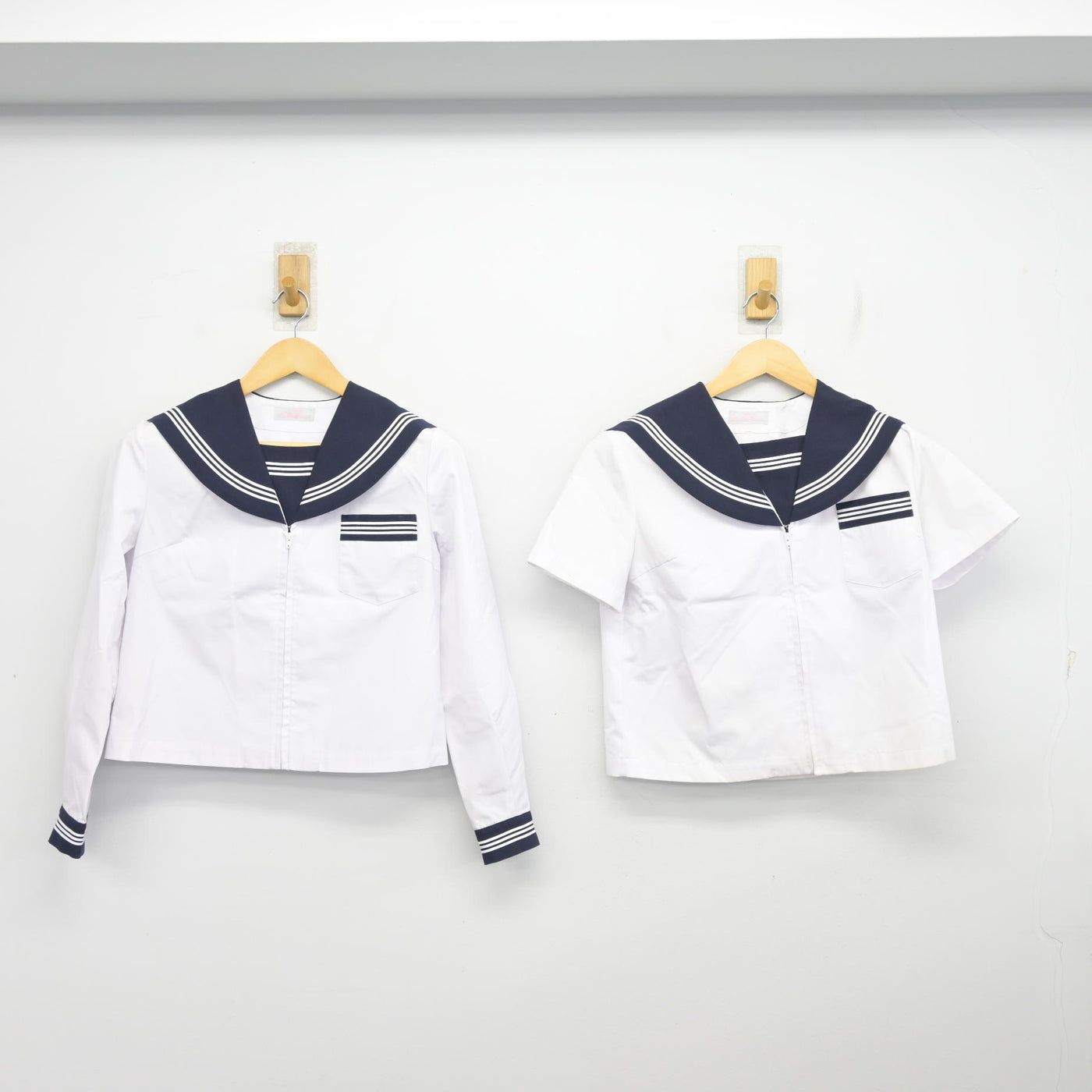 【中古】富山県 滑川中学校 女子制服 2点 (セーラー服・セーラー服) sf101403