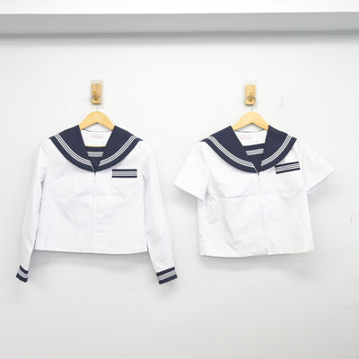 【中古】富山県 滑川中学校 女子制服 2点 (セーラー服・セーラー服) sf101403
