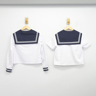 【中古】富山県 滑川中学校 女子制服 2点 (セーラー服・セーラー服) sf101403