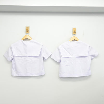 【中古】福岡県 直方第二中学校 女子制服 3点 (セーラー服・スカート) sf101406