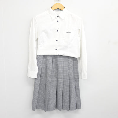 【中古】山口県 サビエル高等学校 女子制服 4点 (ブレザー・シャツ・スカート) sf101411