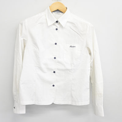 【中古】山口県 サビエル高等学校 女子制服 3点 (ニットベスト・シャツ・スカート) sf101413