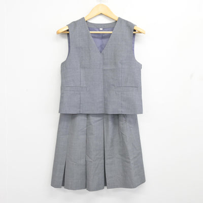 【中古】埼玉県 加治中学校 女子制服 3点 (ブレザー・ベスト・スカート) sf101414