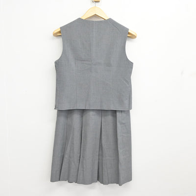 【中古】埼玉県 加治中学校 女子制服 2点 (ベスト・スカート) sf101415