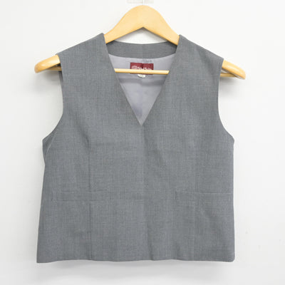 【中古】埼玉県 加治中学校 女子制服 2点 (ベスト・スカート) sf101415