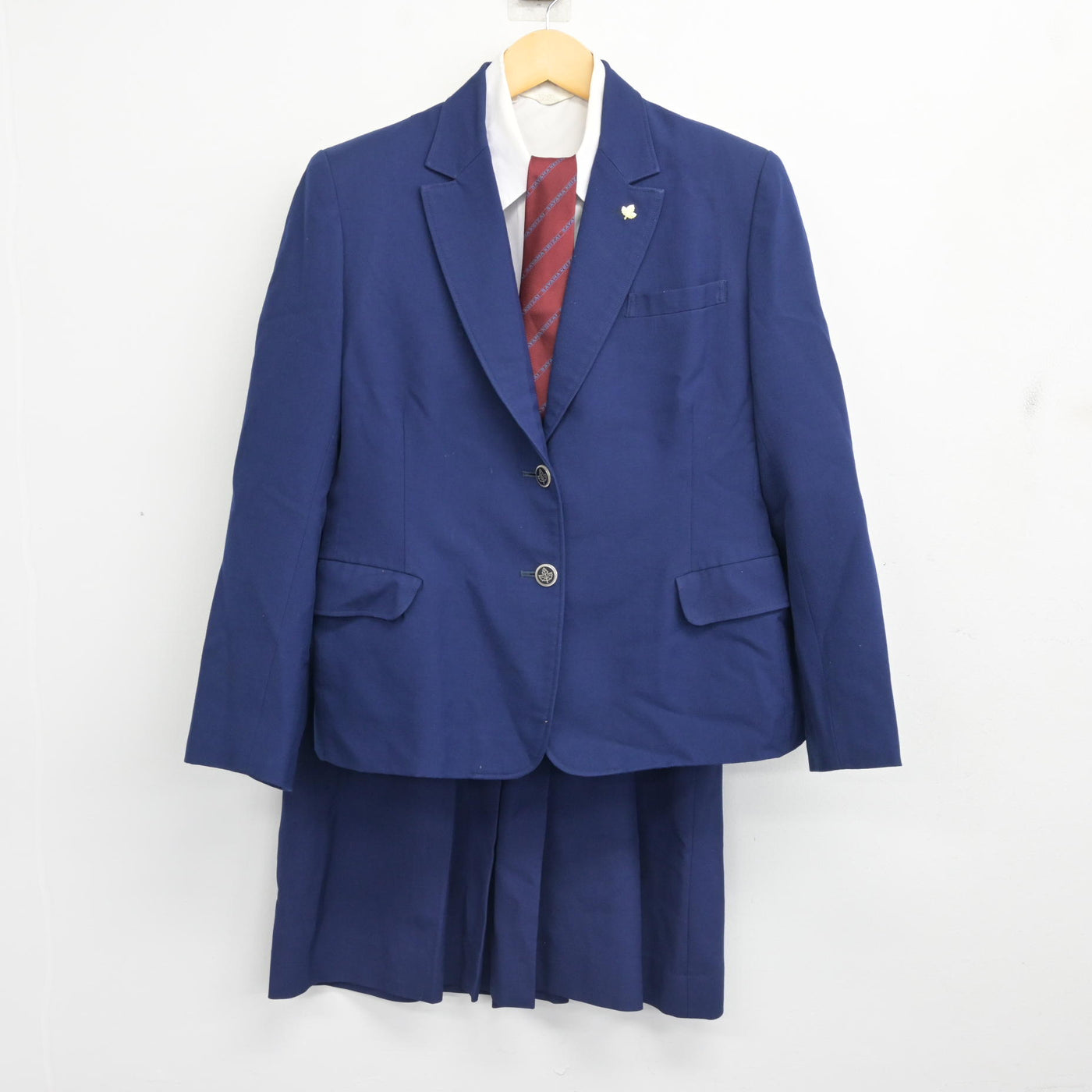 【中古】埼玉県 狭山経済高等学校 女子制服 5点 (ブレザー・シャツ・スカート) sf101416