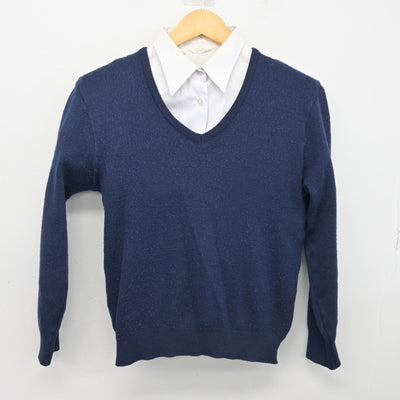 【中古】埼玉県 狭山経済高等学校 女子制服 2点 (ニット・シャツ) sf101418