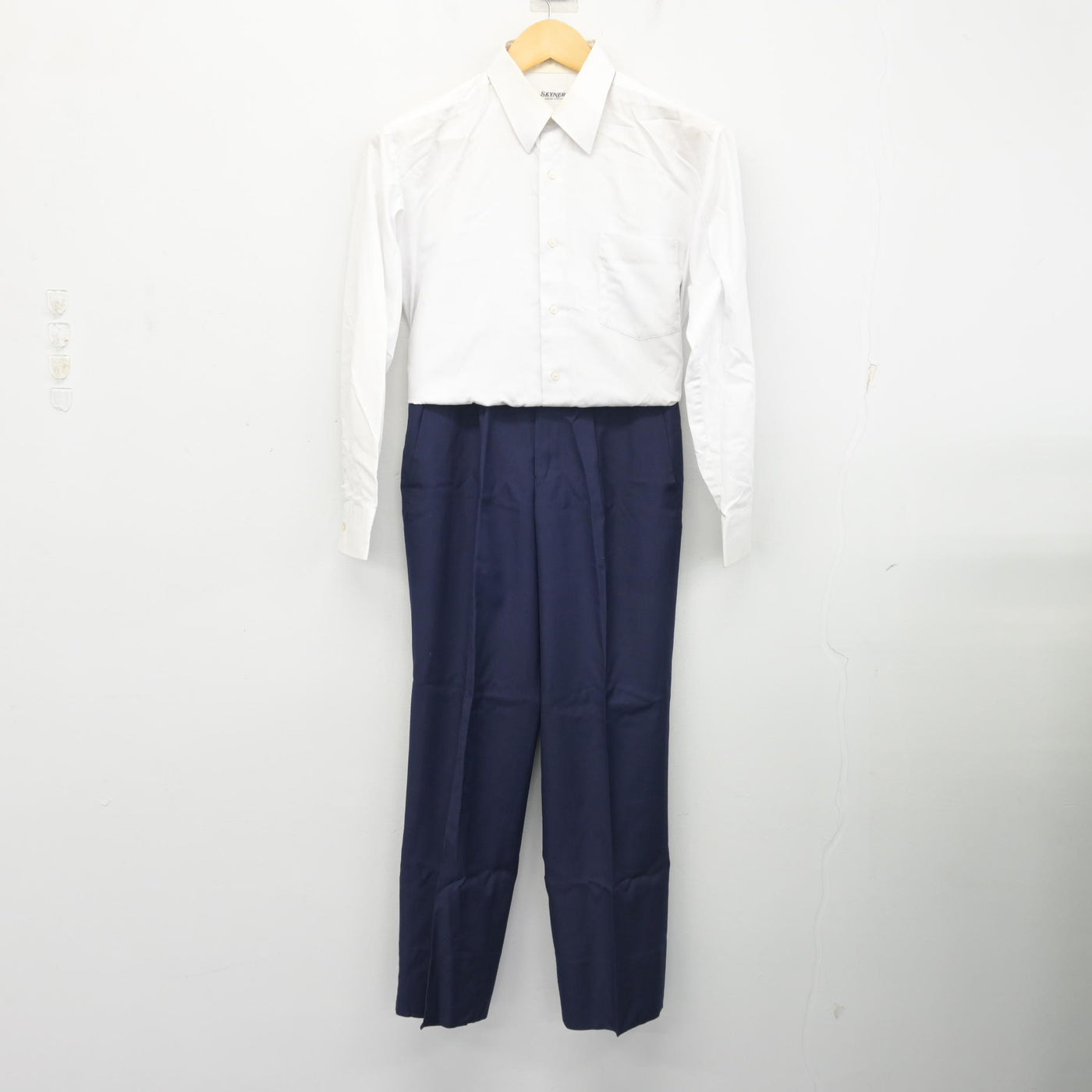 【中古】埼玉県 狭山経済高等学校 男子制服 2点 (シャツ・ズボン) sf101421