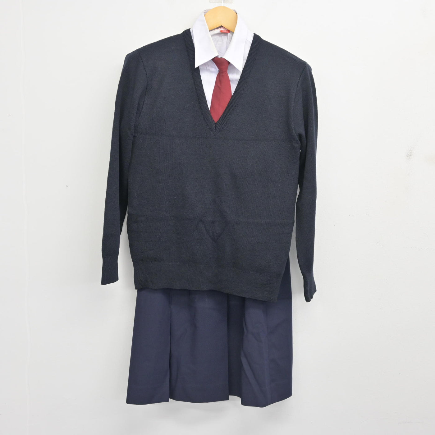 【中古】東京都 江戸川区南葛西中学校/旧制服 女子制服 5点 (ブレザー・ニット・シャツ・スカート) sf101422
