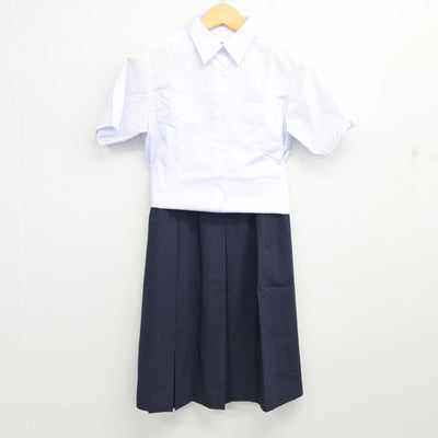 【中古】東京都 江戸川区南葛西中学校/旧制服 女子制服 3点 (ベスト・シャツ・スカート) sf101423