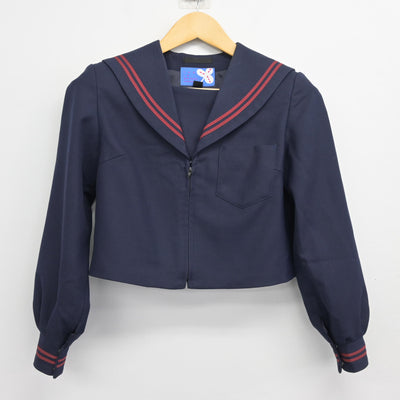 【中古】岐阜県 岐阜西中学校 女子制服 2点 (セーラー服・スカート) sf101430