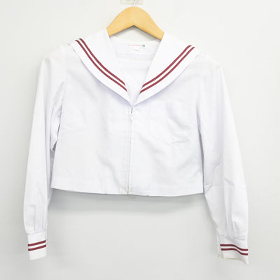 【中古】岐阜県 岐阜西中学校 女子制服 2点 (セーラー服・スカート) sf101431